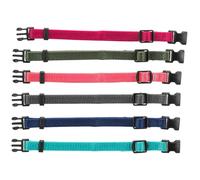 Trixie Junior Set of Puppy Collars Fuchsia, Graphite, Indigo, Forest, Coral, Ocean - Medium/Large - 22-35 cm/10 mm