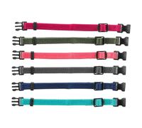 Trixie Junior Set of Puppy Collars Fuchsia, Graphite, Indigo, Forest, Coral, Ocean - Smal/Medium - 26-34 cm/10 mm