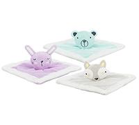 TRIXIE Snuggle Cloth for Puppies - plush crinkle cloth and dog toy with soft surface - interactive toy for cuddling and activity - 20 x 20 cm - 36178