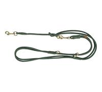 Trixie Pure adjustable lead, round-sewn, leather Sage - S: 2 m/10 mm