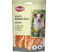 TRIXIE rabbit ears with chicken - gluten-free dog snack - high meat content - 80 g - 31808