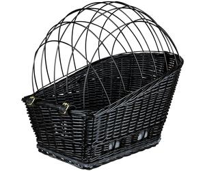 Trixie Rear-Mounted Black Bicycle Basket - 55 x 35 x 49cm (L x W x H)