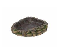 Trixie Reptile Rainforest Decoration Water and Food Bowl, 24 x 5.5 x 20 cm