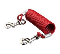 Trixie Coiled Cable Yard Chain, 5 M - Dog Tie Out 5 Spiral Red Garden 50kg Chain - cable trixie dog tie out yard 5m spiral red garden 50kg coiled