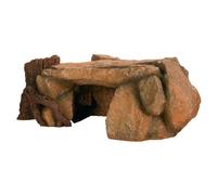 Trixie 8847 Rock Plateau with Tree Trunk Aquarium Decoration 25 cm,Brown