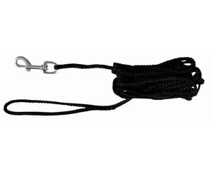 Trixie Round Tracking Leash for Dogs Black - Small/Medium - 15 m/5 mm