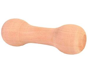 Trixie Rounded Wooden Retrieving Dumbbell, 125 g