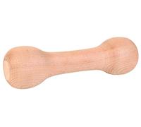Trixie Rounded Wooden Retrieving Dumbbell, 250 g | Robust toy for intense fun - keeps your dog busy and promotes healthy chewing behaviour in everyday life
