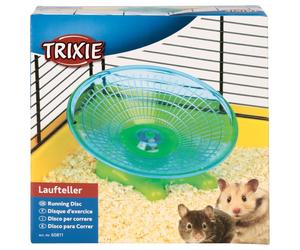 Trixie Running Plastic Disc, 17cm - Exercise Disc Wheel Mice Hamster Hamsters - running exercise disc wheel trixie mice hamster hamsters gerbil toy