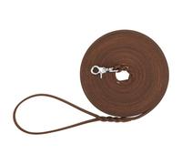 Trixie Rustic Fatleather Tracking Leash for Dogs Dark Brown - Small-Large - 10 m/8 mm