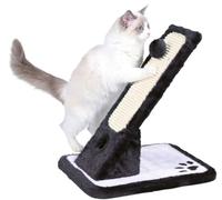 Trixie Scratching Board Black/Cream For Cats 30X40Cm Claw Care With Toy