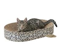 TRIXIE Scratching Board Leo Made Of Cardboard, 63 × 10 × 35 Cm, Scratching Toy With Catnip - 48034