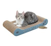 TRIXIE scratching board Wild Cat with catnip - for natural claw care - 41 × 7 × 24 cm - blue - 48000