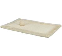 TRIXIE scratching mat 55 x 35 cm - sisal - to hang up or lay down - plush edge - play ball - beige - 4325