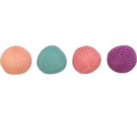 TRIXIE Set knitting balls with catnip - 2 pieces - stimulate the cat to play - ø 4.5 cm - various colours - random selection