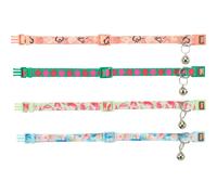 Trixie Set of 4 Cat Collar Flower Power - One Size