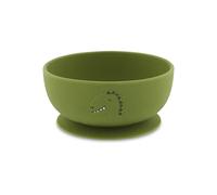 Mr. Dino Silicone Bowl with Suction Cup Green one size