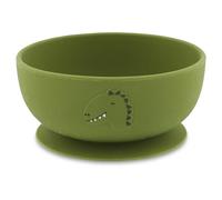 Trixie Silicone Bowl with Suction Mr. Dino - Non-Slip Baby Feeding Bowl - Strong Suction Base for Mess-Free Meals - Soft, Durable, and Easy to Clean - Perfect for Baby-Led Weaning & Toddlers