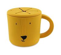 Trixie Silicone Snack Cup Mr Lion - 100% Food Grade Silicone Toddler Snack Holder - Durable, Soft, and Spill-Proof Design for Easy Snacking - Perfect for On-The-Go - Safe for Little Hands