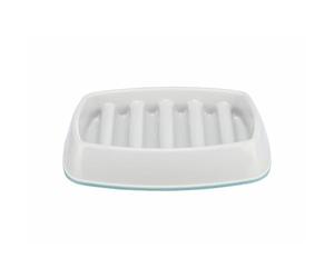 Trixie Slow Feeding Feeder, Plastic, Grey, 250ml/21x14cm, Automatic, Portion Control, Dog, Cat