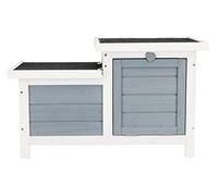 TRIXIE Small animal house with 2 exits, 70 × 43 × 45 cm, grey/white