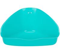 Trixie Small Animal Plastic Corner Litter Tray Easy To Clean, Saves On Litter