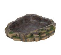 Trixie Reptile Rainforest Decoration Water and Food Bowl, 24 x 5.5 x 20 cm