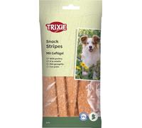 TRIXIE Snack Stripes - Dog Snacks with Poultry - No Added Sugar - 10 Snacks - 100 g Package Weight - 3156