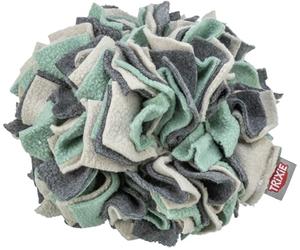 TRIXIE Snuffle Ball - Strategy Toy Level 1 - With 2 fringe lengths - Prevents gulping - Suitable for dry food - Polyester - ø 15 cm - 32047