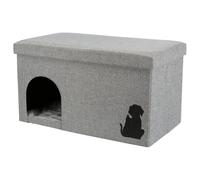 Trixie Snuggle Cave Kimy Light Gray For Small Dogs Foldable 72X40X40 Cm