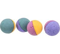 TRIXIE soft foam rubber ball, ø 3.5 cm, 4 pieces, multi colours
