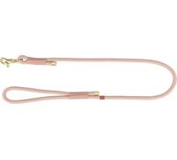 TRIXIE soft rope dog lead - round-woven leash with comfortable grip handle & quick-release hook, m-l size, 39.37" / 0.39", sage green - 1985107