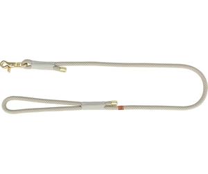TRIXIE soft rope dog lead - round-woven leash with comfortable grip handle & quick-release hook, m-l size, 39.37" / 0.39", grey - 1984019