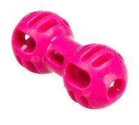 TRIXIE Soft & Strong Dumbbell Dog Tug Toy, Soft TPR - Pink - 11 cm