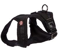 Trixie soft touring harness size XXS-XS: chest circumference 9.8-13.8 inches/0.6 inches in black - padded dog harness for jogging with infinitely adjustable belly strap for very small dogs, 16241