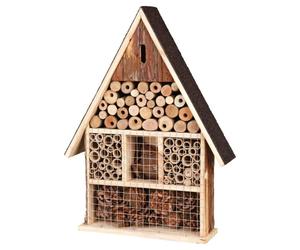 TRIXIE Solid Wood Bark Insect Hotel Bird Wildlife Butterfly Animal House Stand