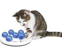 TRIXIE Solitaire strategy game for cats - game board with 7 cover balls - non-s