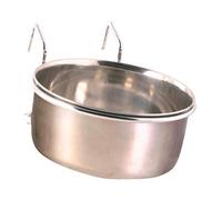Trixie Bird Stainless Steel Feeding Bowl With Holder - 600ml - 12 cm