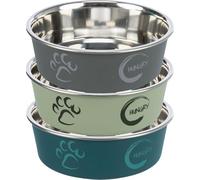 Trixie Stainless Steel Bowl with Plastic Coating, 23 cm Dia