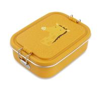 Trixie Stainless Steel Lunchbox for Kids, Boys and Girls Metal Box | Leak-proof lunch box with compartments for boys and girls, bento box made of tin, robust school bag provisions, set of 2