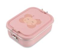 Trixie Stainless Steel Lunchbox for Kids, Boys and Girls Metal Box | Leak-proof lunch box with compartments for boys and girls, bento box made of tin, robust school bag provisions, set of 2