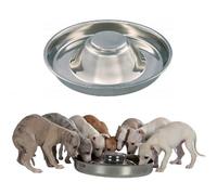 Trixie Stainless Steel Puppy feeding Saucer Dog Weaning Puppy Whelping Bowl