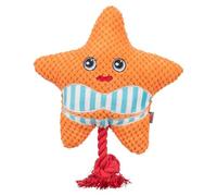 TRIXIE Starfish - Fabric Dog Toy - Noiseless - Soft Polyester - Orange - 22cm