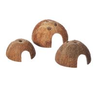 Trixie Three Coconut Hideaway Home, 10 x 12 x 8 cm, Pack of 3