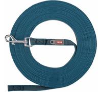 TRIXIE training dog lead - robust long dog leash with comfortable handle, 590.55" / 0.67", l-xl size, petrol blue - 197899