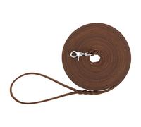 Trixie Rustic Fatleather Tracking Leash for Dogs Dark Brown - Small-Large - 10 m/8 mm
