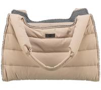 TRIXIE transport bag Gina for dogs in beige/grey - practical carrier bag for transporting your pet - modern & timeless design - 28849