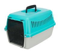 Trixie Capri Transport Box for Small Animals Light Grey/Turquoise - 26x25x39cm