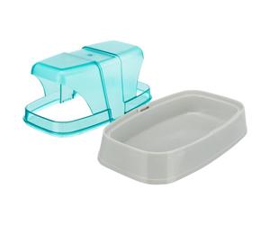 Trixie Turquoise/Light Grey Sand Bath for Small Animals - 17 x 10 x 10 cm