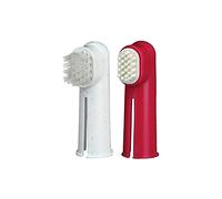 Toothbrush Set, Dog/cat, 6 Cm, 2 Pcs. - Trixie Dog Finger Cat Set - trixie toothbrush dog finger cat set 2